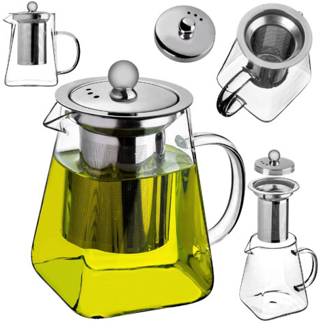 Custom Made High-Quality Heat Resistant Borosilicate Glass Teapot With Removable Tea Strainer