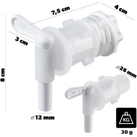 Connettore Universale Per Rubinetto E Tubo Da Giardino Kadax - Raccordo In Plastica ABS Con Attacco Filettato, Antigoccia E Antigelo Per Irrigazione