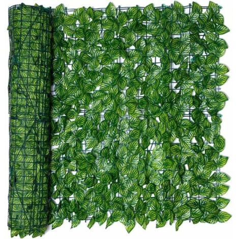 ZVD Clture Artificielle de Feuilles de Lierre, 0,5m x 1m Brise Vue Jardin Haie Artificielle en Rouleau, Haie Feuillage Artificiel, Clture d'intimité, écran de Jardin pour Balcon Cour Arrière Patio (1/4)