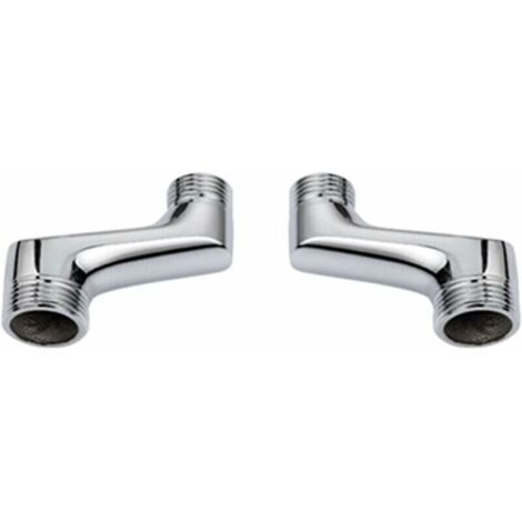 Raccord Contre Coudé Douche,Raccord Laiton Coudé RéDucteur,Bras Pivotant RéGlable,Raccord Mural Contre Coudé,Raccord Excentré 1/2 3/4,Chrome A (1/3)