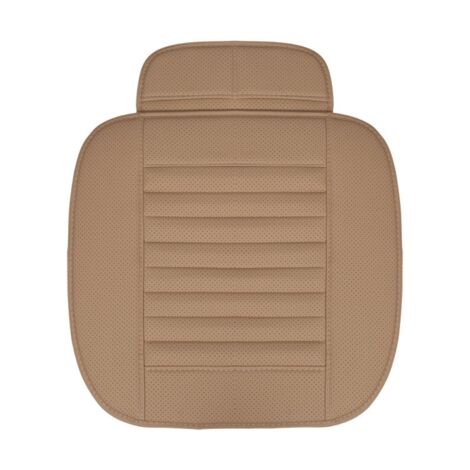Jeffergarden Coussin de siège de voiture en cuir PU, coussin de siège avant de voiture, protecteurs de siège de voiture universels antidérapants pour les conducteurs et les employés de bureau