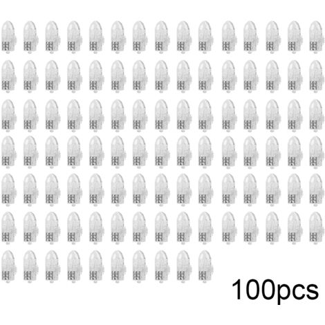 Jeffergarden 100 pièces belle forme ballon LED lumière papier lanterne lampe maison fête mariage lumière DecorWhite (1/5)