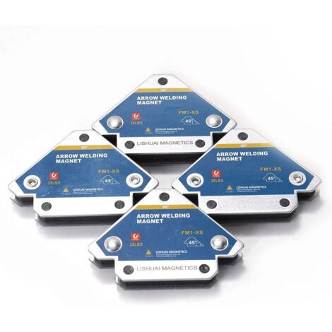 Positionneur Magnétique Soudure 4 pièces 45° 90° 135° Multi-angle Outils de Localisation Auxiliaires en Ferrite (1/4)