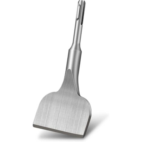 Burin Carrelage SDS Plus, Burin [165x75 mm] Courbure à 25°, Burin Plat Carrelage, Burin à Carrelage Professionnel pour Tous Les Marteaux à Percussion SDS Plus et Marteau électrique (1/5)