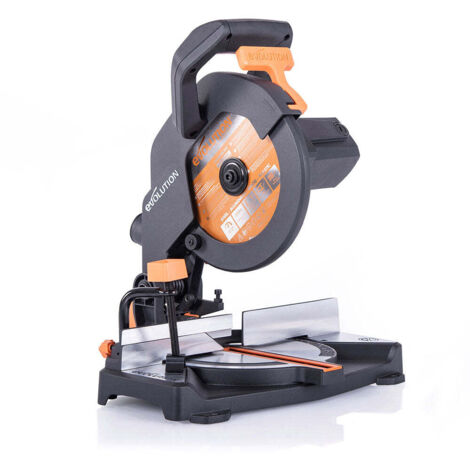 Scie à onglet 210mm – Lame TCT multi-matériaux – Moteur 1200W – Biseau 0° à 45° – Capacité de coupe 125mm x 55mm (1/6)