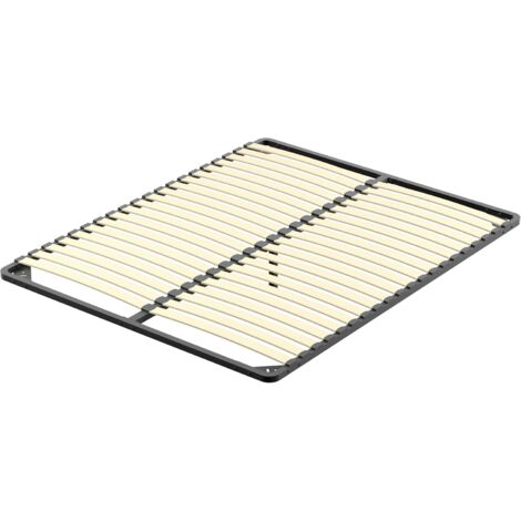 STANEW Sommier 2 x 20 Lattes - Lit avec Sommier à Lattes, 1 Pied, Sans Cadre (160 x 200cm)