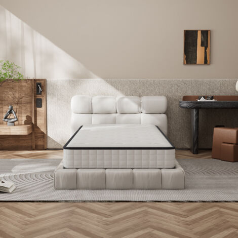 Dewinner – Matelas mousse 90 x 190 cm – Épaisseur 16 cm – Soutien ergonomique 7 zones – Mousse mémoire ultra respirante – Réversible et certifié Oeko Tex