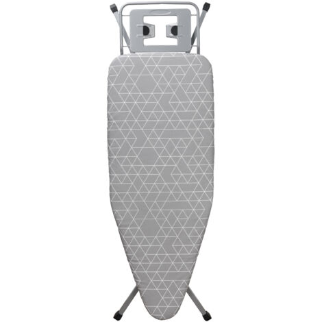Stanew – Table à repasser pliable 120 x 45 cm – Housse 100% coton – Hauteur réglable 72-92 cm – Pieds antidérapants – Support fer à vapeur