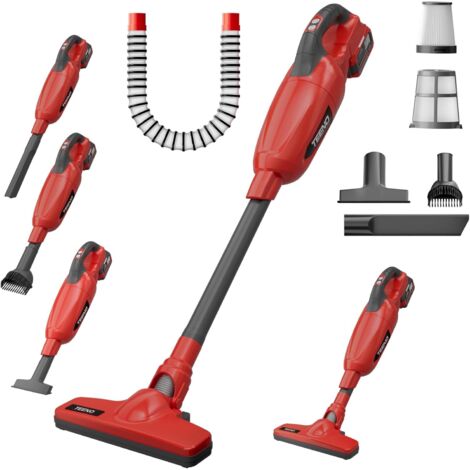 Teeno – Aspirateur balai sans fil 150W – Puissance d'aspiration 13000PA – Autonomie 22-25 min – Filtration HEPA – 5 embouts multifonctions