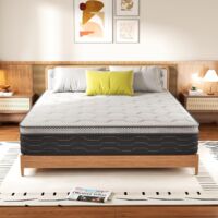 Dewinner – Matelas hybride 160x200cm – Épaisseur 25cm – Dureté moyenne – 7 zones de soutien – Mousse respirante et ressorts ensachés