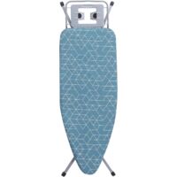 Stanew – Table à repasser 120 x 45 cm – Housse 100% coton – Hauteur ajustable 72-92 cm – Pliable avec repose-fer – Pieds antidérapants