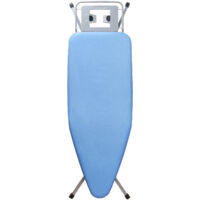 Stanew – Table à repasser pliable 120 x 45 cm – Housse 100% coton – Hauteur réglable 72-92 cm – Pieds antidérapants – Support fer à vapeur