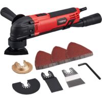 Teeno – Outil multifonction oscillant 300W – 38 accessoires – Vitesse 15000-23000 tr/min – Angle d'oscillation 3° – Pour bois dur et teck