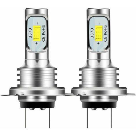 2pcs Phare LED de voiture 80W H7 Phare de voiture CSP 3570 Feu antibrouillard décodé pour voiture 80W (1/3)