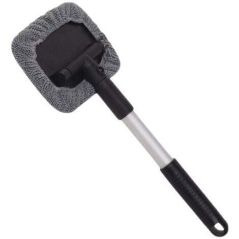 Raclette Microfibre Télescopique Brosse de désembuage de vitre intérieure de pare-brise d'automobile