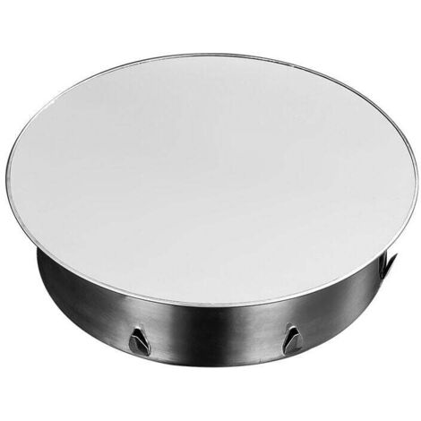 Bouchon pour Tuyau de Poêle 120mm à 130mm, Cache-trou de cheminée, Cache Tuyau, Couvercle De Trou De Cheminée,Bouchon Cheminée Perforé en Acier Inoxydable Ø 148mm Profondeur 45mm, argent