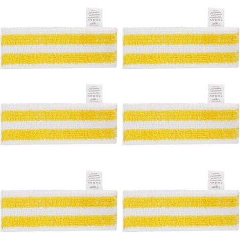 Lot de 6 Lingettes de Rechange en Microfibre Compatible avec Karcher Easyfix SC 1, SC 2, SC 3, SC 4, SC 5 Nettoyeurs Vapeur (1/5)