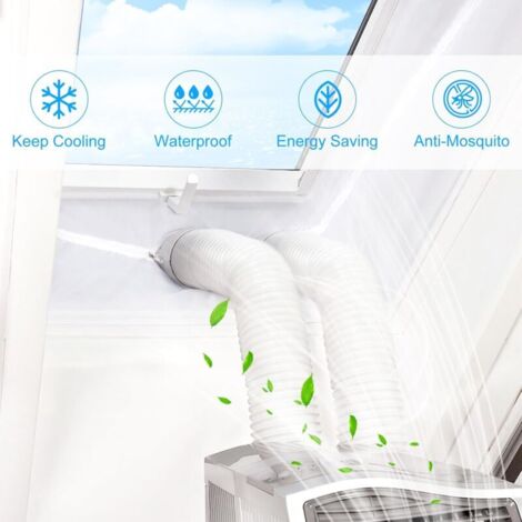 Kit Joint Fenêtre Climatiseur Mobile - Bande Étanchéité AC Portable Avec Liens Fixation
