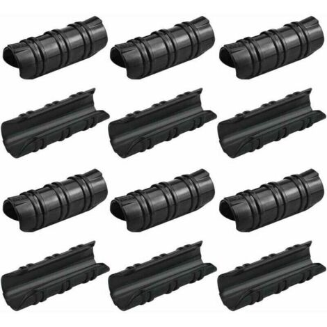 100 Pcs Serre Clips 25mm Clips Serre de Jardin Résistance aux Températures Elevées Fixation Bache Serre Durable Facile a Utiliser pour Fixation Serre Bannière Tuyau Jardin Films - Noir (1/5)