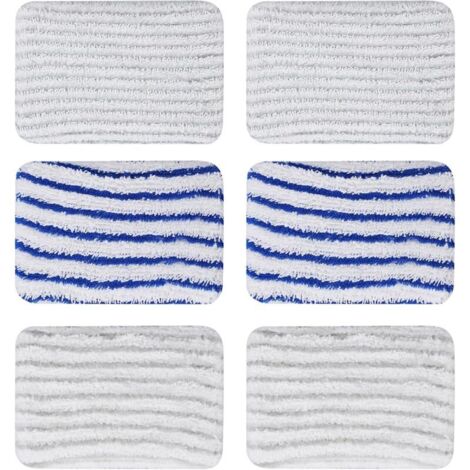 6 Pièces Lingettes ZR850002 pour Rowenta Clean & Steam ZR850002 ZR005801 ZR005804 Tampons Lavable en Microfibre pour Rowenta RY7xxx RY8xxx (1/5)
