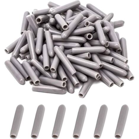 Capuchons pour Lave-Vaisselle [100 Pièces], Couvercle de Panier Lave-Vaisselle, Antirouille (Gris) (1/4)
