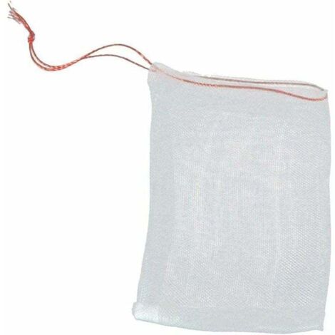 Lot de 100 sacs de protection pour fruits – Filet anti-insectes pour arbres fruitiers – Sacs en maille avec cordon de serrage pour protéger les tomates, raisins, mangues (25,4 x 15,2 cm)