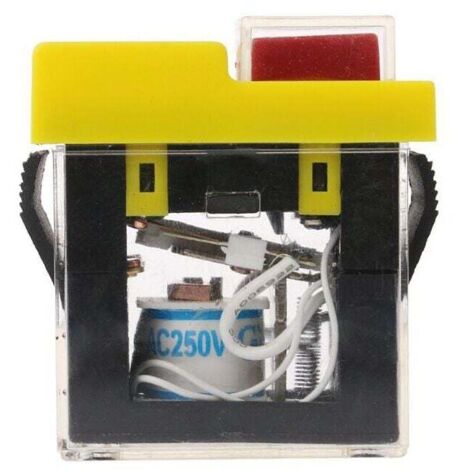 KJD6 5E4 Interrupteur électromagnétique étanche magnétique 250 V 6 A Protection contre les coupures de courant Interrupteur à outils Bouton de démarrage Classe