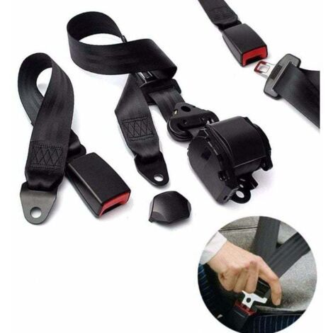Ceinture de sécurité 3 points rétractable réglable universelle pour Go Kart Club Golf chariot véhicule camion (1/5)