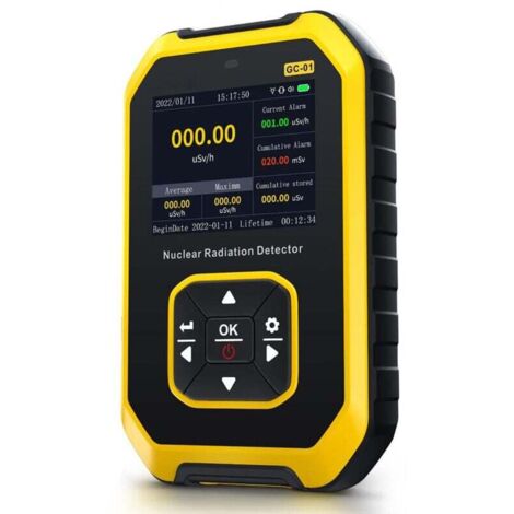Compteur Geiger portable LCD – Détecteur de rayonnement X, γ, β – Alarme sonore et visuelle – Sensibilité élevée pour contrôle environnemental