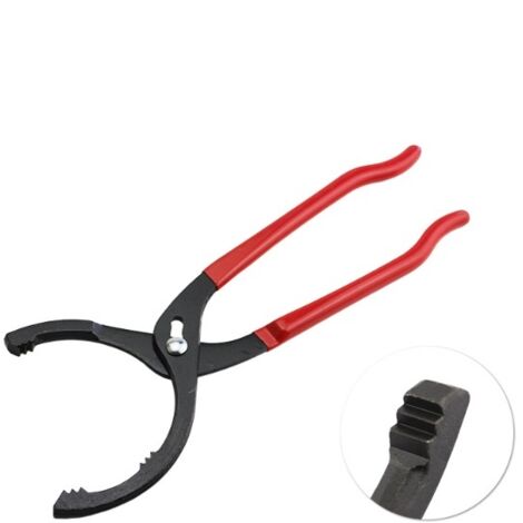 Pince pour filtre à huile 50 à 130 mm,Clé Filtre à Huile Réglable 305mm, Pince Filtre à Huile avec Mâchoire Dentelée, Outil de Retrait de Filtre à Huile Idéal pour le Démontage et Installation Rapide (1/4)