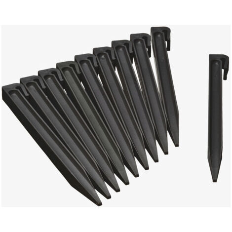 Lot de 10 piquets pour bordure de jardin 15cm
