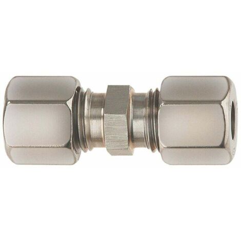 Raccord vissé 0770200 8 x 8 mm, série L, droit, avec bague coupante type D (1/3)