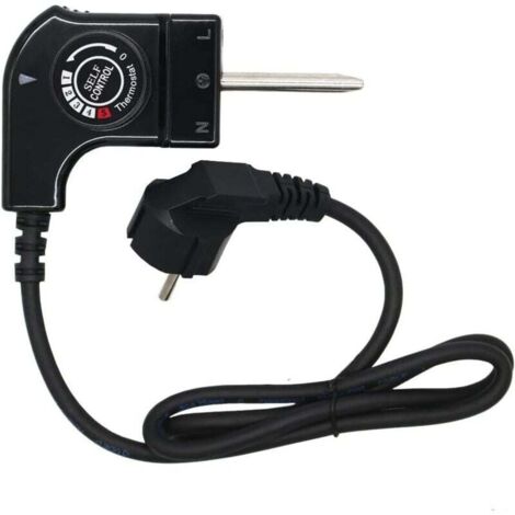 Home Câble pour Grill Plancha, Thermostat pour Princess, Câble avec Thermostat pour Fagor, Jata, Princess, Solac, Magefesa... (Universel)