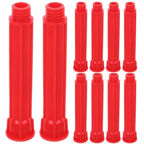 Lot de 10 embouts de rechange pour applicateur de mastic, tubes d'extension en plastique de 11 cm (4,3 pouces) de longueur pour application d'adhésif multi-surfaces (1/5)