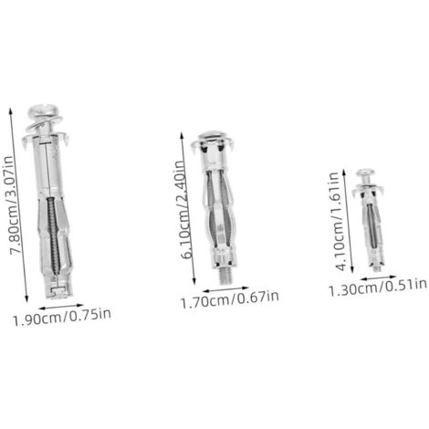 Yuecoom Lot De 2 Cintres Boulons Escalade Acier Inox 316 - Ancre Forte Charge Pour Travaux Aériens