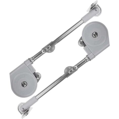Lot de 2 Amortisseurs de Porte Rabattable en Alliage de Zinc Tige de Traction pour Armoire Support de Porte Retourné pour Placard Mural et Coiffeuse Installation Solide et (1/5)