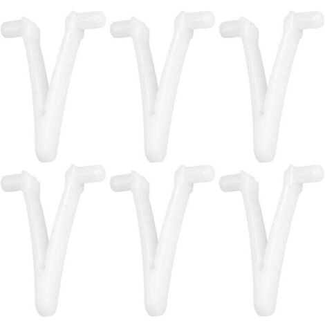 6pcs Piscine d'approvisionnement Papillon v Clip pour Piscine Spa Brosse Feuille râteau Feuille Skimmer tête d'aspirateur pour Nettoyage de Piscine (1/5)