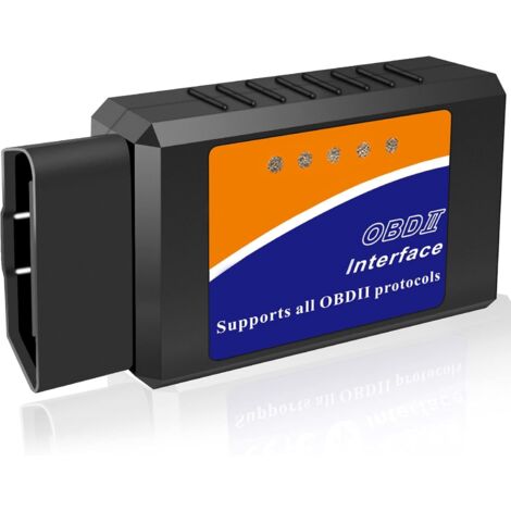 OBD 2 Bluetooth Support Francais Diagnostic Auto Outils Système Moteur Electronique OBD- II Scanner Code Lecteur Balayage Outil Compatible avec Android Windows, Adapté pour Nombreuses Voitures (1/5)