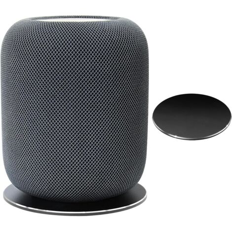 For Apple Homepod 2 Holder Apple Homepod 2 Desktop Stand Holder Accessories, Metal Mats Desk Mat, Smart Home Speaker Accessory Rack (Black, Jsdz) 1 Piece (1/5)