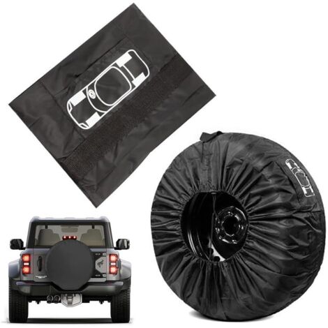 1 pcs Housse Roue de Secours, Housse de Pneu, Housse de Protection Pneu, Housse de Pneu de Rechange, Housses de Pneu pour Roue de Voiture, Housse de Pneu de Étanche, Housse de Pneu Voiture, L (1/5)