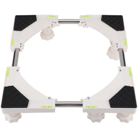 Support de Machine à Laver, Support Universel de Tapis de Support de Support de Base Fixe résistant réglable d'amortissement antirouille pour réfrigérateur sécheur(8 Pieds) (1/5)