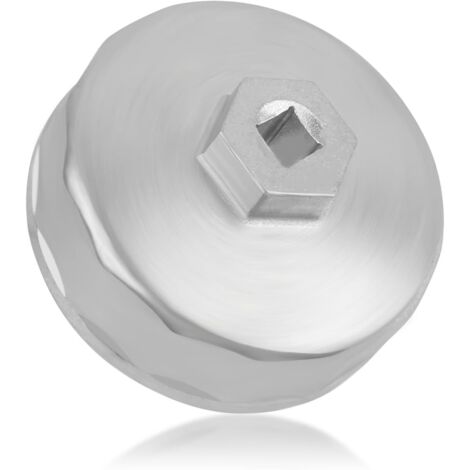 74mm Jeu de Cle Filtre a Huile,Cloche Filtre a Huile 14 Points Compatible avec Mercedes-Benz/VW/Ford/Audi/Chevrolet,Clé Filtre à Huile pour Utilisation avec 3/8" Drive (1/5)