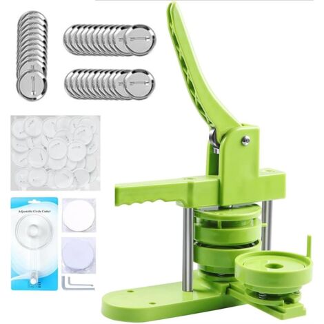 Machine À Badge,Machine A Badge(58Mm/2.83Inch),Machine À Badges En Fer-Blanc,Avec 400Pcs De Consommables,Conaux Aux Enfants,Aux Adultes,Aux Cadeaux De Bricolage,À La Fabrication D'Épingles. (1/5)