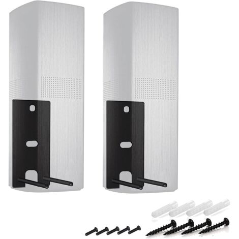 Compatible With Bose Lifestyle 650/700 Holder Wall Mount Bose Lifestyle 650/700 Stand Bracket Accessories With Integrated Cable Management, Speaker Accessories Rack (Black) 2 Pieces (1/5)