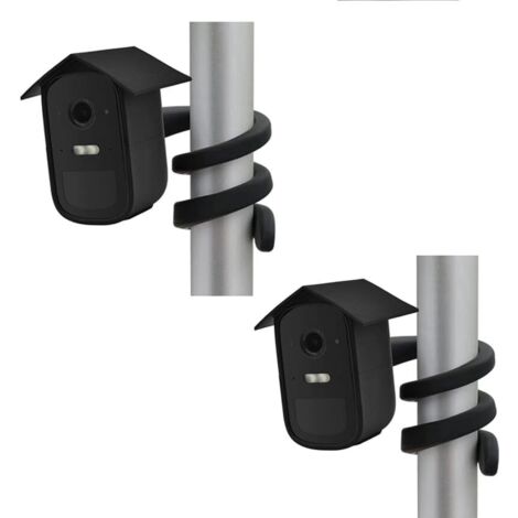 For Blink Outdoor/Indoor/Outdoor (4Th Gen & 3Rd Gen) Silicone Holder, Waterproof Silicone Holder For Doorbell Skin (Black) 2 Pieces (1/5)