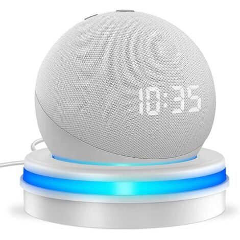 Soporte De Pared Y Mesa Con Gestión De Cables Para Echo Dot 4 Y Echo Dot 5 – Azul Oscuro, Con Luminescencia