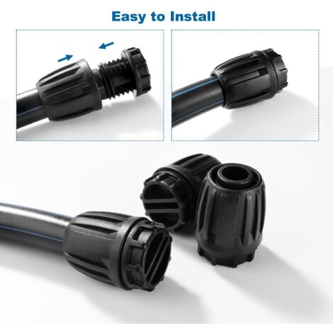 GZkushi Kit 54 Pièces Raccords Irrigation 16mm - Connecteurs Tuyau Jardin & Agriculture Avec Vannes