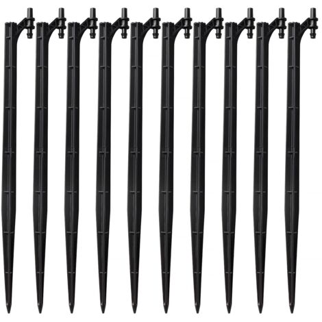 10 Pièces 30cm Piquets de Support D'irrigation Goutte à Goutte, Nozzles Irrigation Jardin D'insertion, Buses D'irrigation de Jardin Support D'insertion au Sol, pour Jardin, Plantes