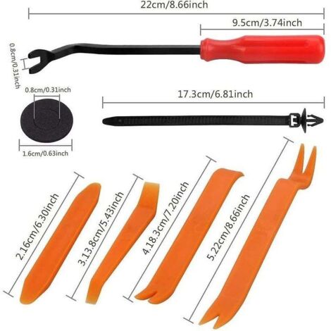 Kit attache de protection de rivet en plastique avec outils de pose ...