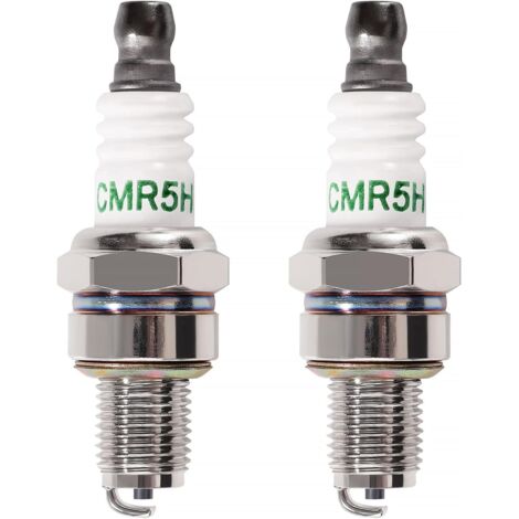 2 Pièces Bougies D'Allumage Cmr5H, Tondeuse Bougie D'Allumage, Bougie D'Allumage Borne Solide Remplacer Cm5H / Cmr5H / Cmr6H / Cmr7H, Compatible Avec Honda Gx25 Gx35 Moteur (1/5)